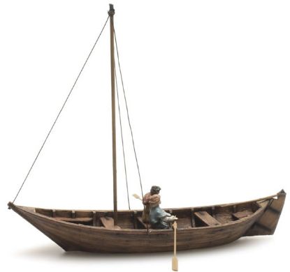 Picture of Rowing boat with 2 figures 15th century