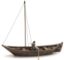 Picture of Rowing boat with 2 figures 15th century