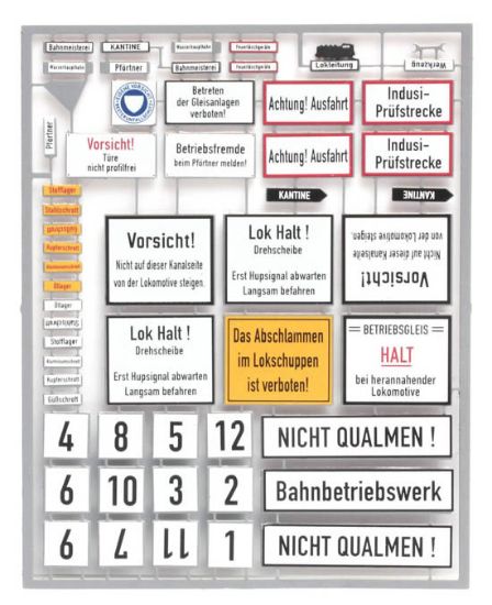 Picture of German railway yard signs, Era III-IV