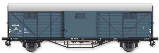 Picture of Dutch box car Hongaar CHHP 20825 grey of the NS