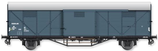 Picture of Dutch box car Hongaar CHHP 20873 grey of the NS