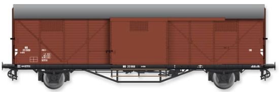 Picture of Dutch box car Hongaar SCHH 20968 brown of the NS