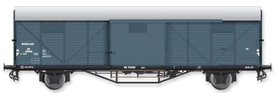 Picture of Dutch box car Hongaar CHKP 20995 grey of the NS