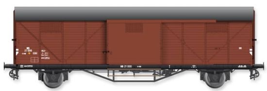 Picture of Dutch box car Hongaar SCHK 21000 brown of the NS