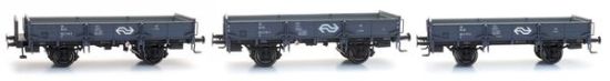 Picture of Dutch open sand wagon 3x set: 145-6, 135-7, 177-9 Depot Crailoo IV