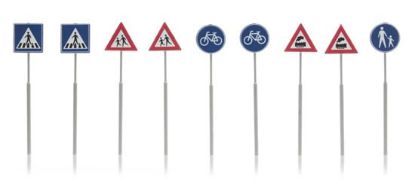 Picture of Dutch traffic signs, 9 pieces