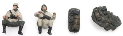 Picture of German WWII Kettenkrad crew (2 fig) + Luggage winter