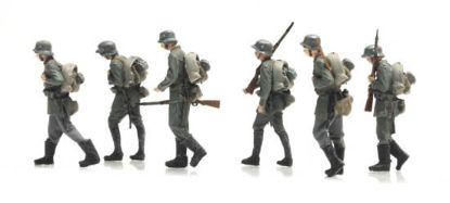 Picture of German WWI Marching German Infantry 6 fig.