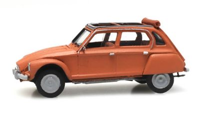 Picture of Citroën Dyane orange open roof