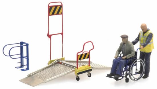 Picture of Wheelchair w. 2 People and Ramp