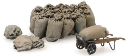 Picture of Burlap Sacks with Cart