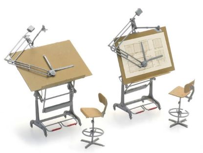 Picture of 2 x Drawing Boards w. Chairs