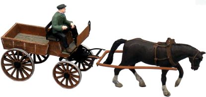 Picture of German Market Cart w Horse and Driver