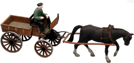 Picture of German Market Cart w Horse and Driver