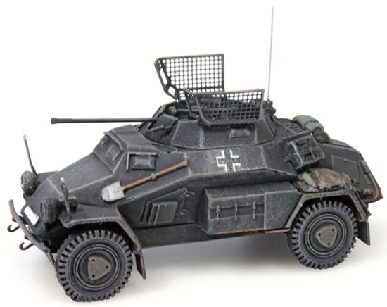 Picture of German WWII Sdkfz 222 4-wheel, 20 mm gun, gray