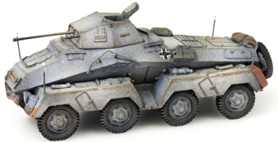 Picture of German WWII Sdkfz 231 8-wheel, 20mmgun, winter gray