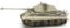 Picture of German WWII Tiger II w. Porsche and Zimmerit, winter camo