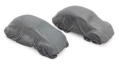 Picture of Cargo: Two VW Beetles with cover.