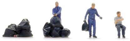 Picture of Bin men blue overall (3x)