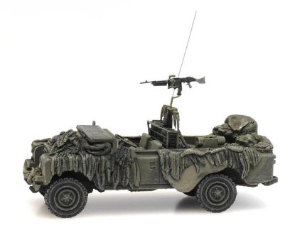 Picture of British Land Rover 109 combat ready