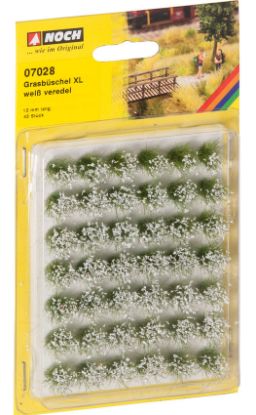 Picture of Grass Tufts XL "blooming", white