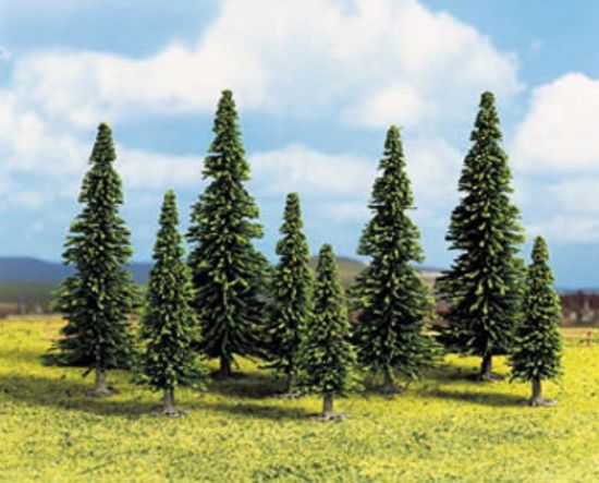 Picture of Model Spruce Trees, 25 pcs., 4 - 10 cm high
