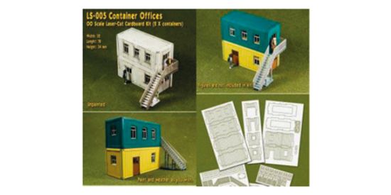 Picture of Laser-Cut Container Offices (2 containers) OO scale