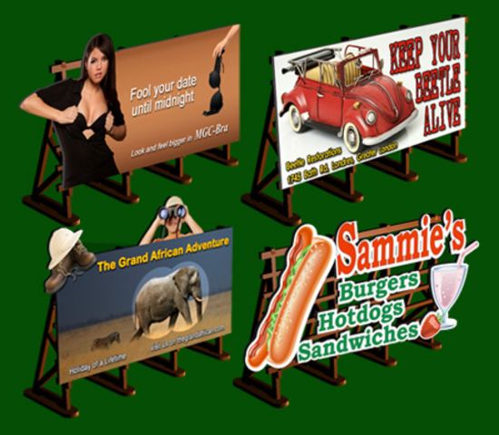 Picture of Laser-Cut Outdoor Billboards Kit No:2 (4 in a set)