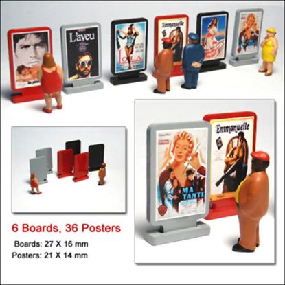 Picture of Film Posters & Advertising Boards for HO/OO