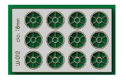Picture of 12 pcs 18mm Diameter Round Windows HO/OO