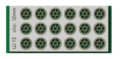Picture of 18 pcs 12mm Diameter Round Windows HO/OO
