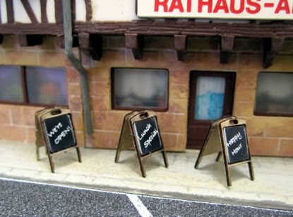 Picture of HO Scale Sandwich Boards