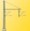Picture of HO Pipe support arm for spanning 2 tracks