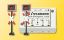 Picture of HO Flashing crossing warning lights [2 count]