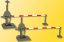 Picture of HO Automatice crossing barrier set