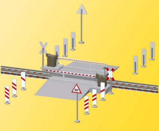 Picture of HO Grade-crossing barriers with hanging rods