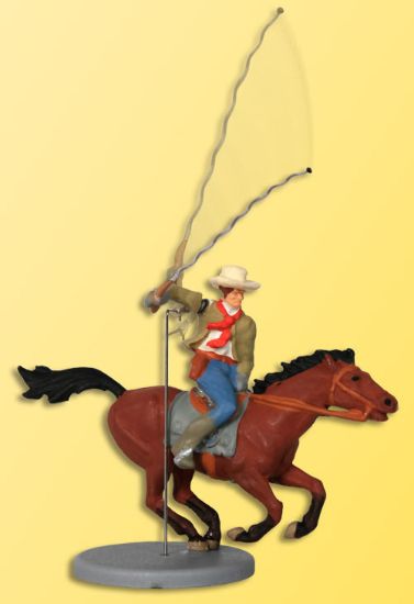 Picture of HO Cowboy on horseback 