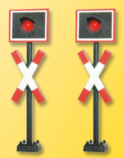 Picture of N Crossing warning sign [2 count]