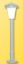 Picture of HO Modern street lamp   