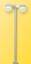 Picture of HO Modern street lamp, 2-armed