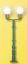 Picture of HO Globe street lamp , 2-armed