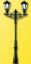 Picture of HO  Gas street lamp, double light