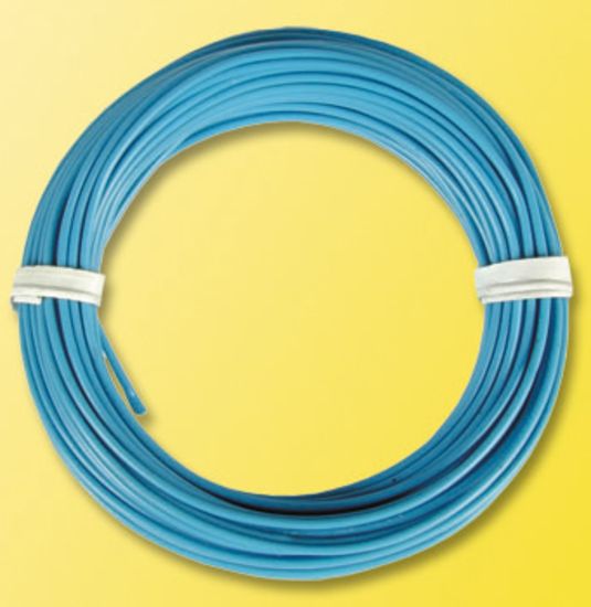 Picture of Coil of wire, 10 meters, 0.14mm diameter, blue