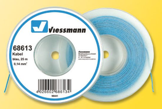 Picture of Spool of wire, 25 meters, 0.14mm diameter, blue