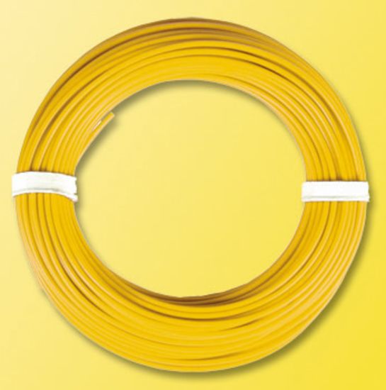 Picture of Coil of wire, 10 meters, 0.14mm diameter, yellow