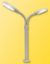 Picture of Z Curved street lamp, double-armed