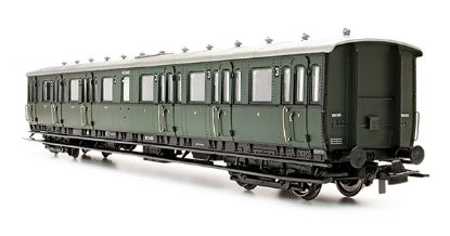 Picture of Dutch compartment coach C12c C6450 olive green, 3rd class, 1947