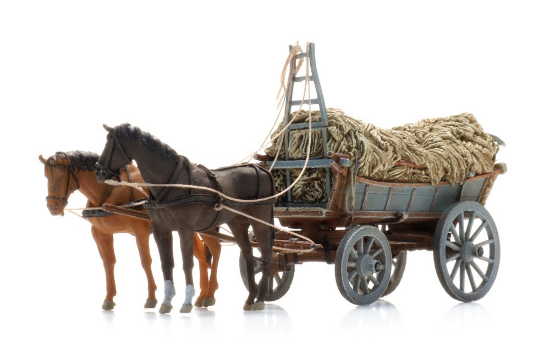 Picture of Northern European hay wagon loaded