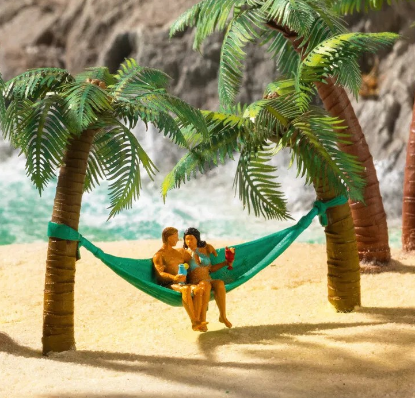 Picture of Micro Motion: Hammock between 2 Palms