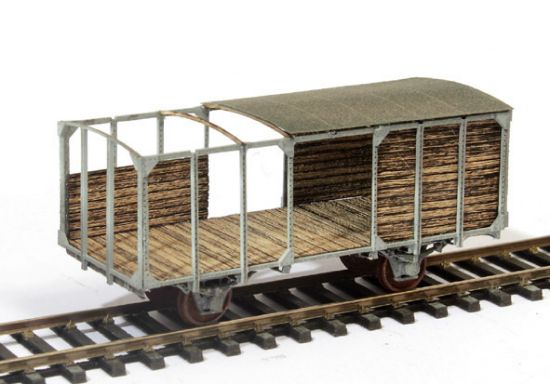 Picture of 15t Freight wagon Gw01 under construction. Stand model without function.